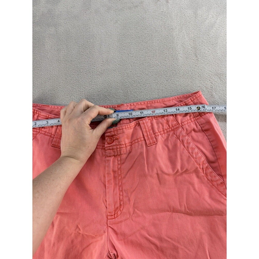 Dockers Nouveau Fit Womens 12 Capris Dark Peach Cotton Blend Chino Stretch - Picture 7 of 9